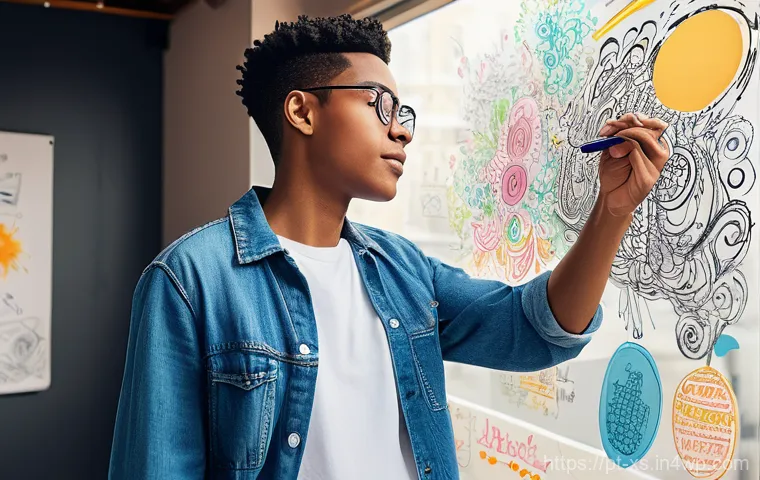 문제해결 중심 포지셔닝에서의 차별화된 경험 제공 - **Prompt:** A young adult (gender-neutral, wearing a smart but relaxed outfit such as a button-down ...