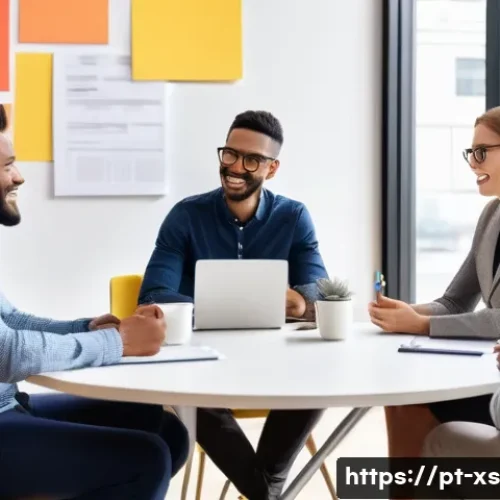 문제해결 중심 포지셔닝을 위한 시장 조사 기법 - A vibrant, modern office scene showing a diverse group of marketing professionals conducting an in-d...