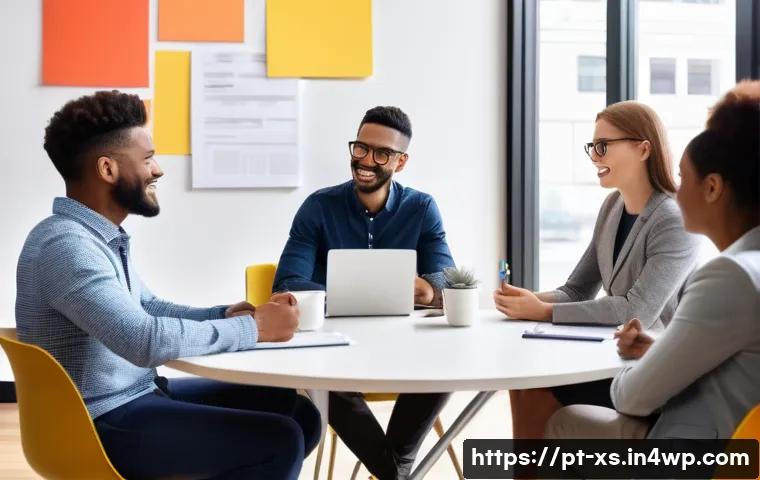 문제해결 중심 포지셔닝을 위한 시장 조사 기법 - A vibrant, modern office scene showing a diverse group of marketing professionals conducting an in-d...