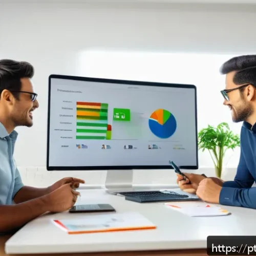 문제해결 중심 포지셔닝을 위한 고객 행동 분석 - A modern Brazilian e-commerce office scene showcasing a diverse marketing team analyzing customer be...